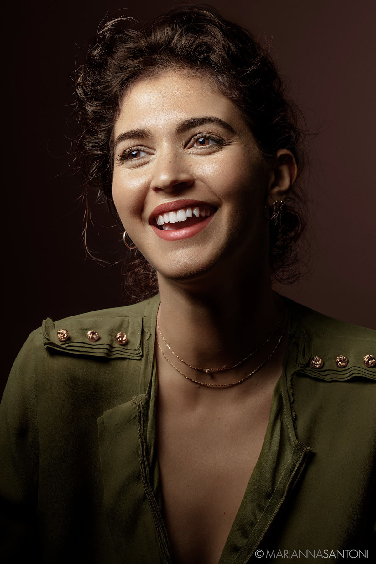 portrait of the model Selene Gnavolini shot by photographer marianna santoni