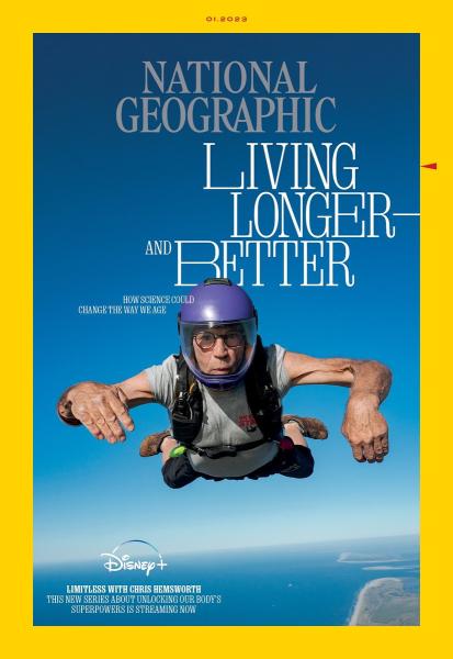 Copertina di National Geographic di gennaio 2023 con una foto di Jasper Doest