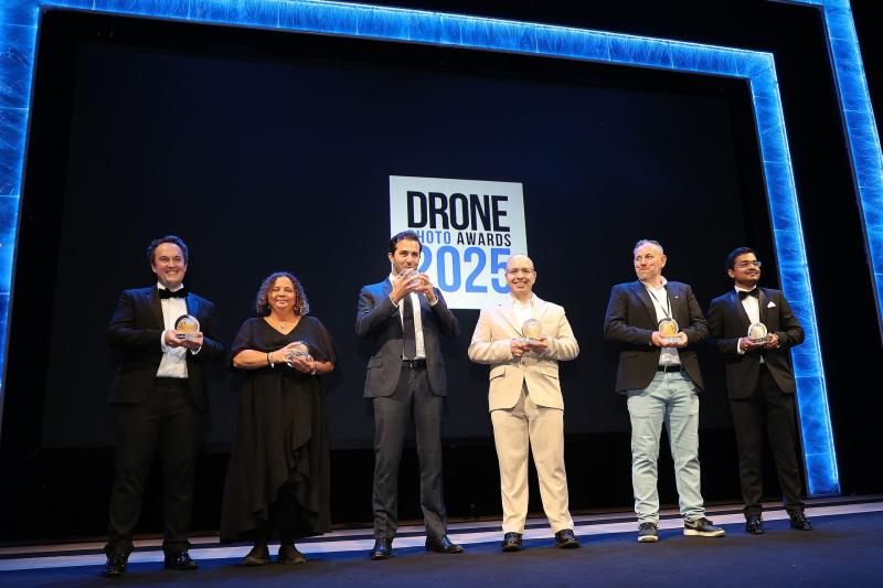 I premiati del Drone Photo Awards 2025 sul palco